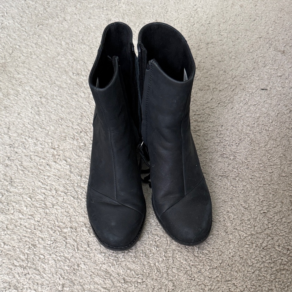 TOMS black ankle booties